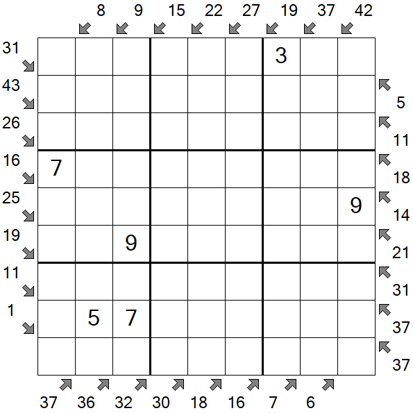 Little Killer Sudoku - Medium