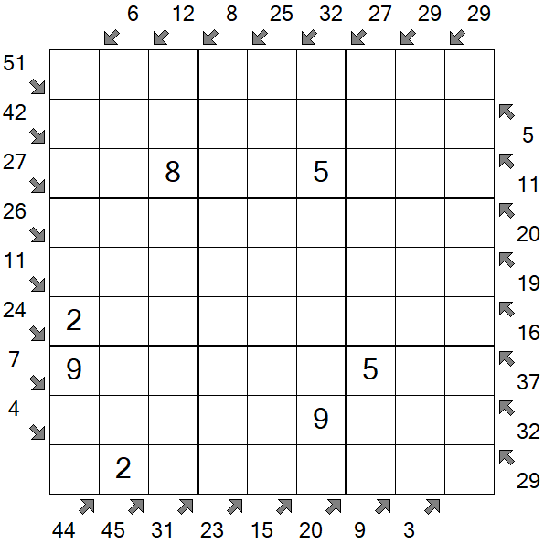Little Killer Sudoku - Medium