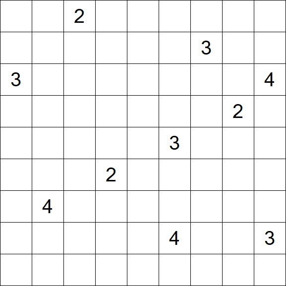 Nurikabe - Schwierig