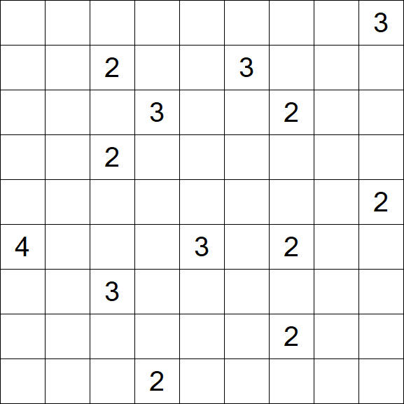 Nurikabe - Schwierig