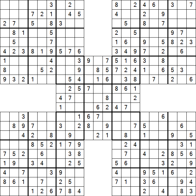 Samurai Sudoku - Easy