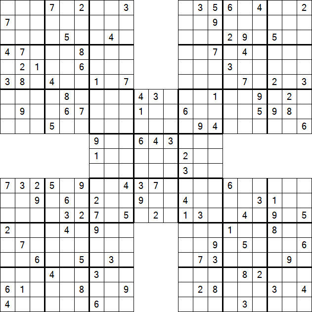 Samurai Sudoku - Hard