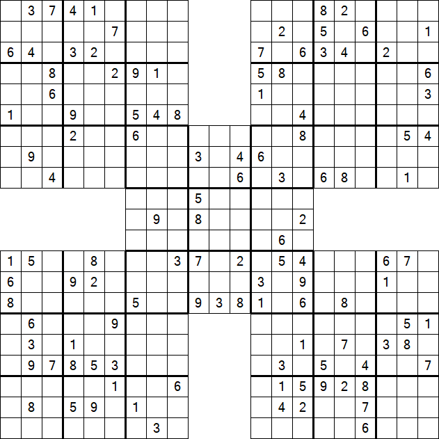 Samurai Sudoku - Hard