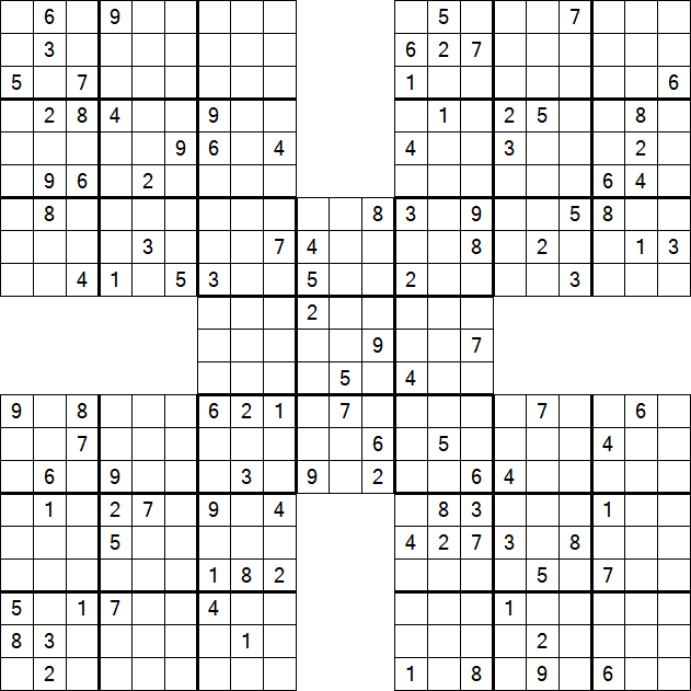 Samurai Sudoku - Hard