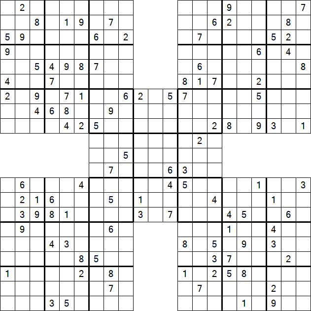 Samurai Sudoku - Hard