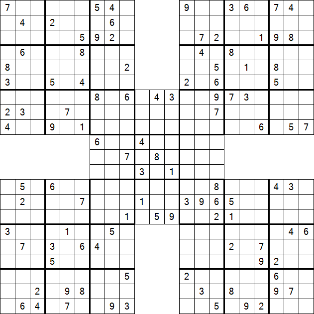 Samurai Sudoku - Hard