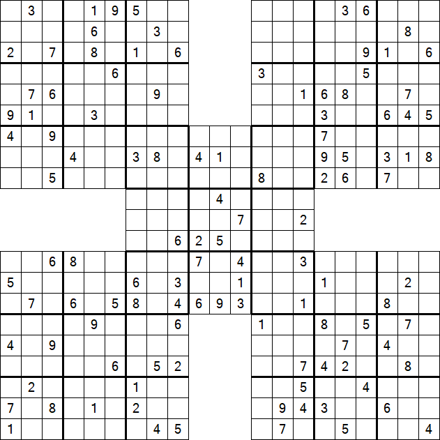 Samurai Sudoku - Hard