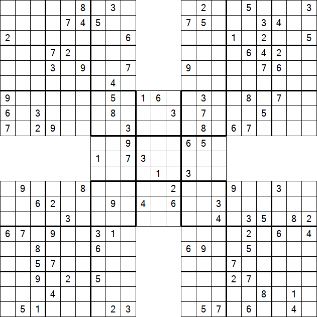 Samurai Sudoku - Hard