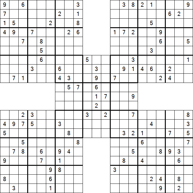 Samurai Sudoku - Hard