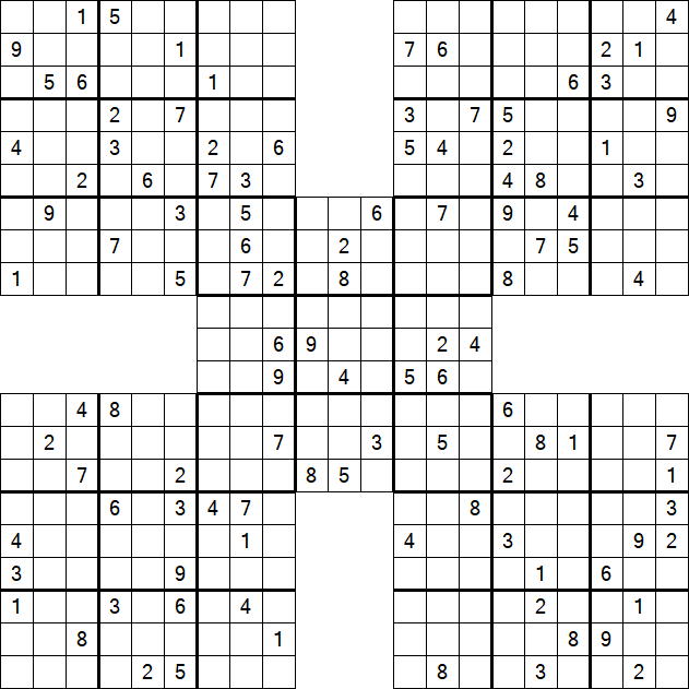 Samurai Sudoku - Hard