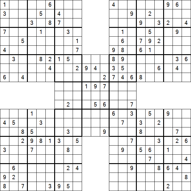 Samurai Sudoku - Hard