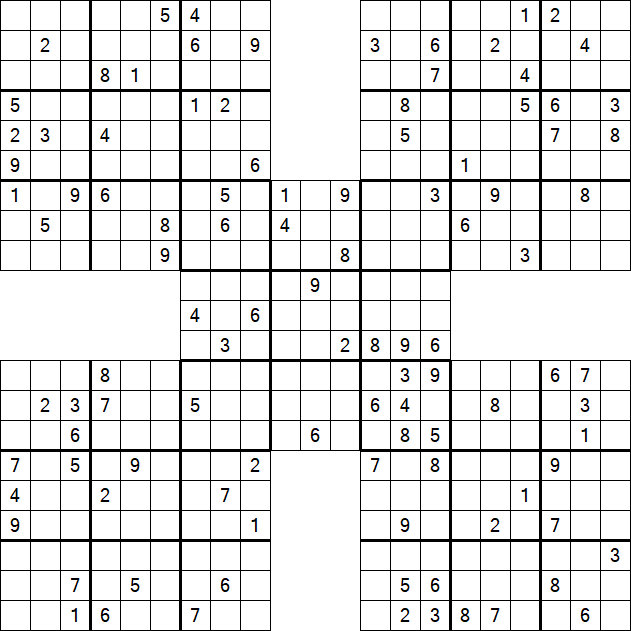 Samurai Sudoku - Hard