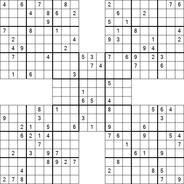 Samurai Sudoku - Hard