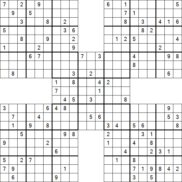 Samurai Sudoku - Hard