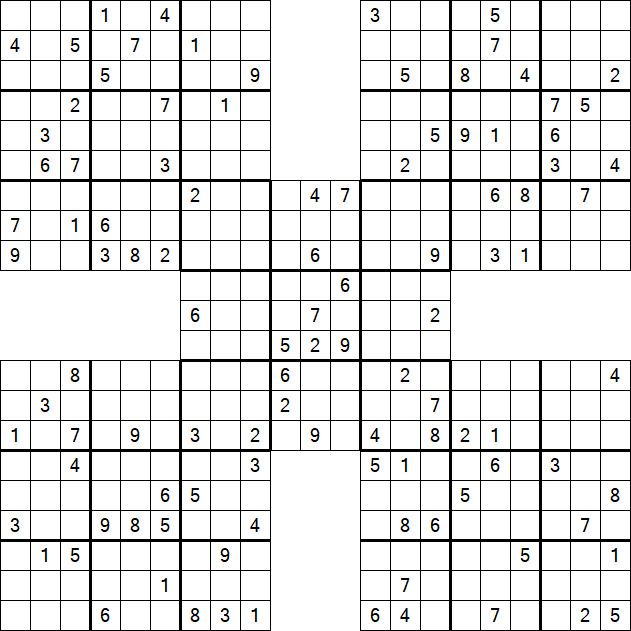 Samurai Sudoku - Hard