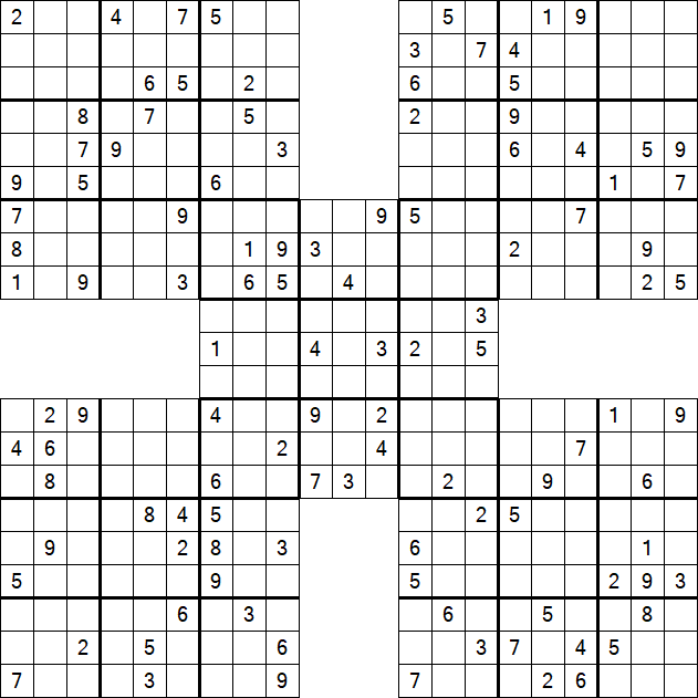 Samurai Sudoku - Hard