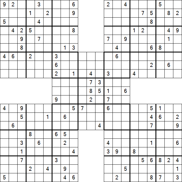 Samurai Sudoku - Hard