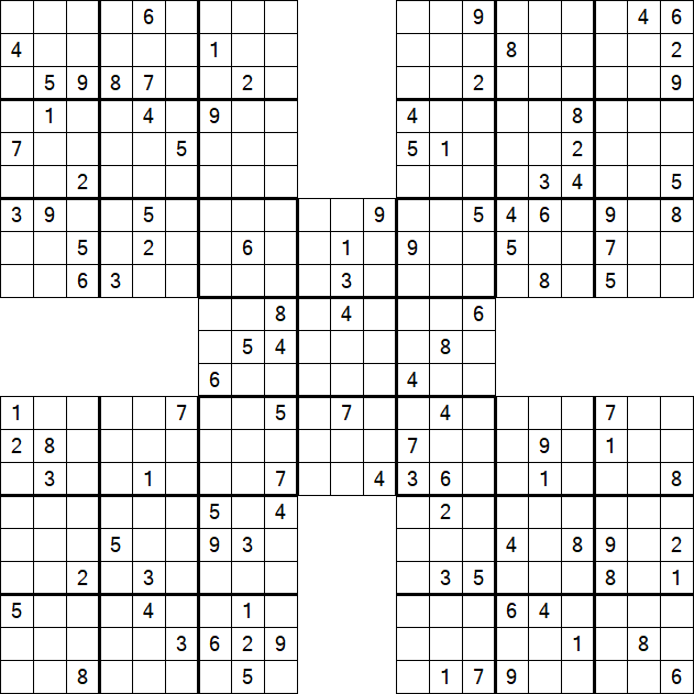 Samurai Sudoku - Hard