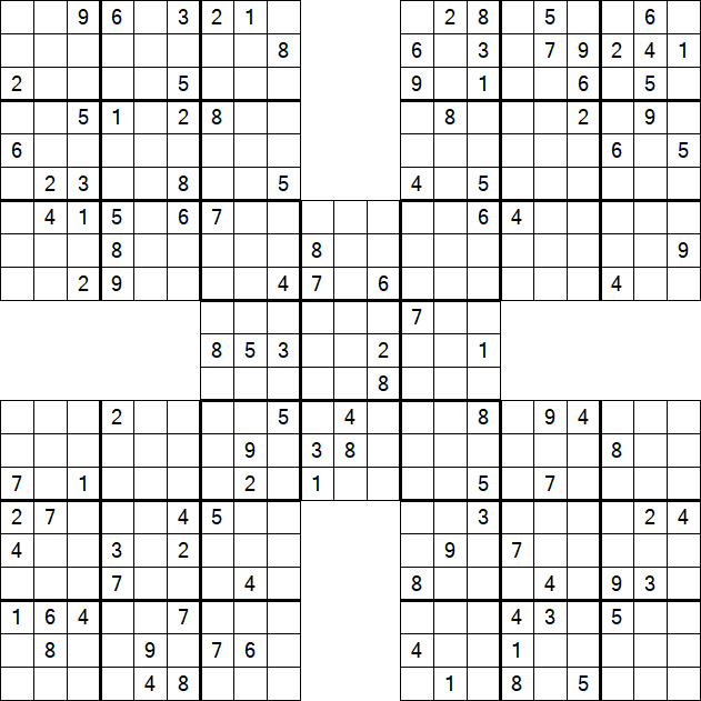 Samurai Sudoku - Hard