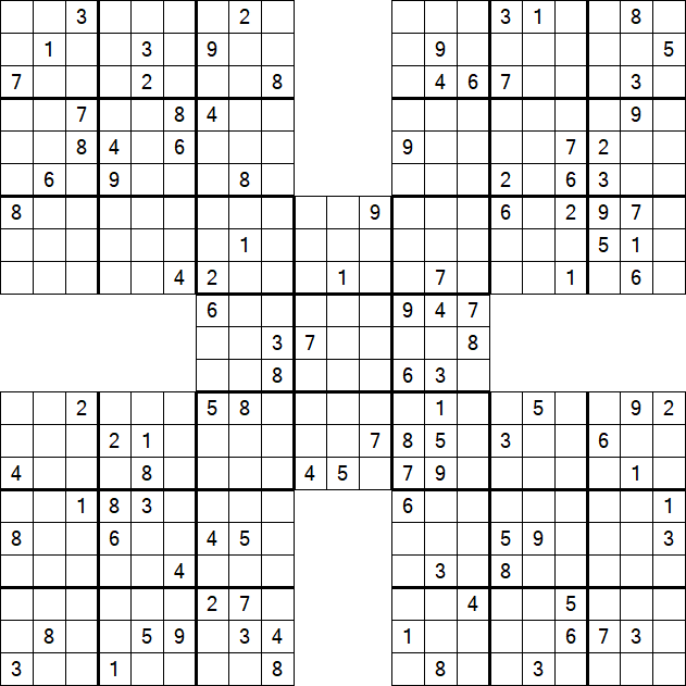 Samurai Sudoku - Hard