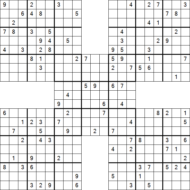 Samurai Sudoku - Hard
