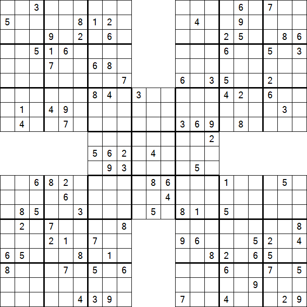 Samurai Sudoku - Hard