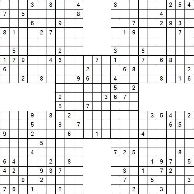 Samurai Sudoku - Hard