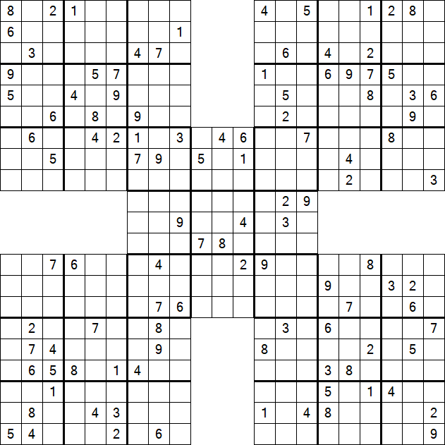 Samurai Sudoku - Hard