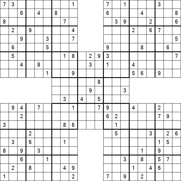Samurai Sudoku - Hard