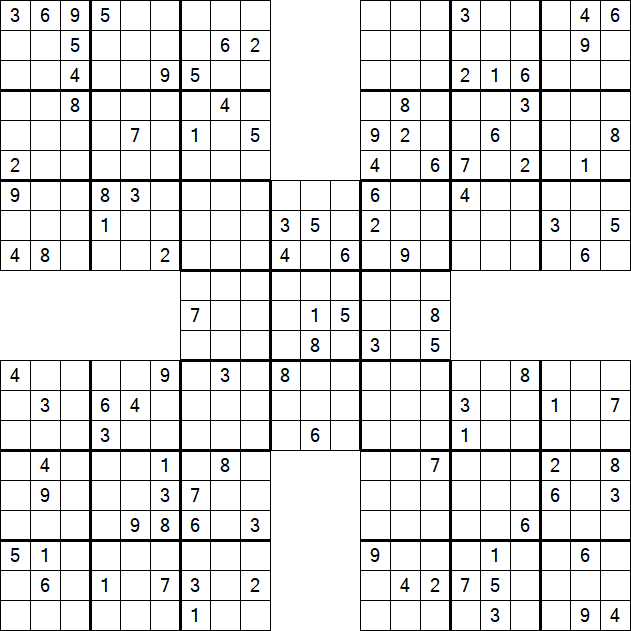 Samurai Sudoku - Hard
