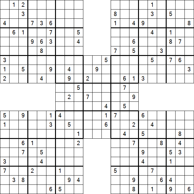 Samurai Sudoku - Hard
