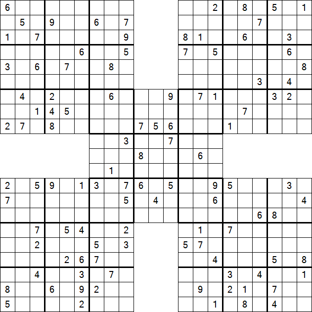 Samurai Sudoku - Hard
