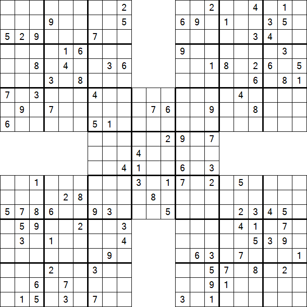 Samurai Sudoku - Hard