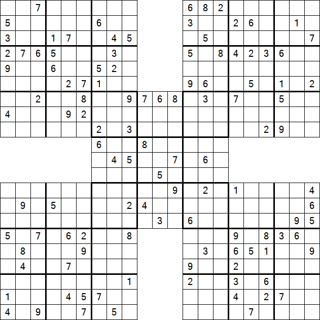 Samurai Sudoku - Hard