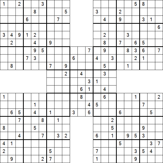 Samurai Sudoku - Hard