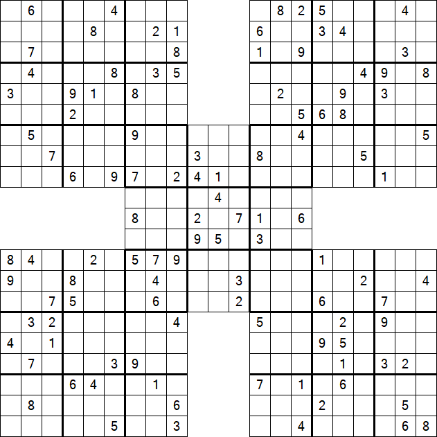 Samurai Sudoku - Hard
