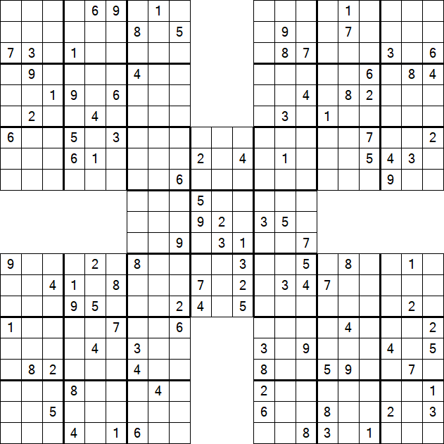 Samurai Sudoku - Hard