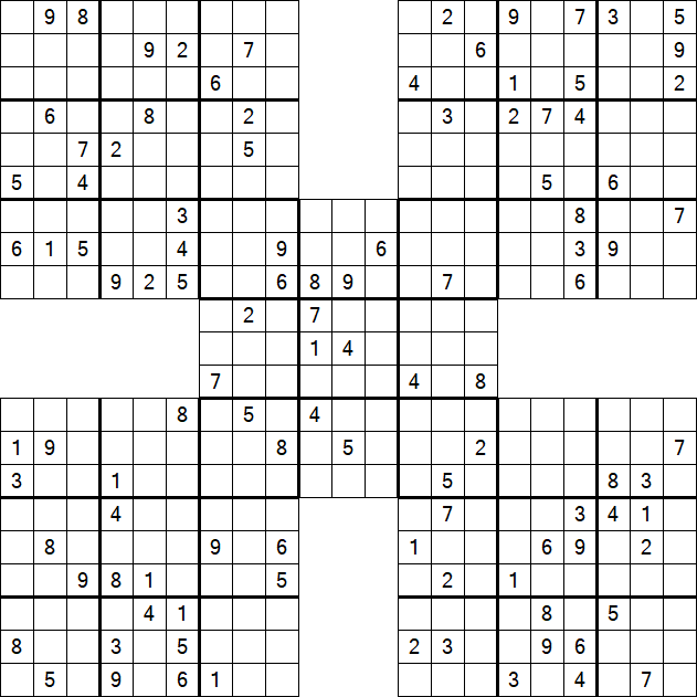 Samurai Sudoku - Hard