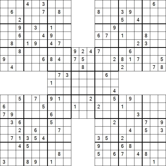 Samurai Sudoku - Hard