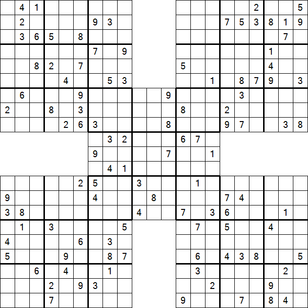 Samurai Sudoku - Hard