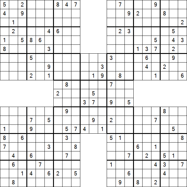 Samurai Sudoku - Hard