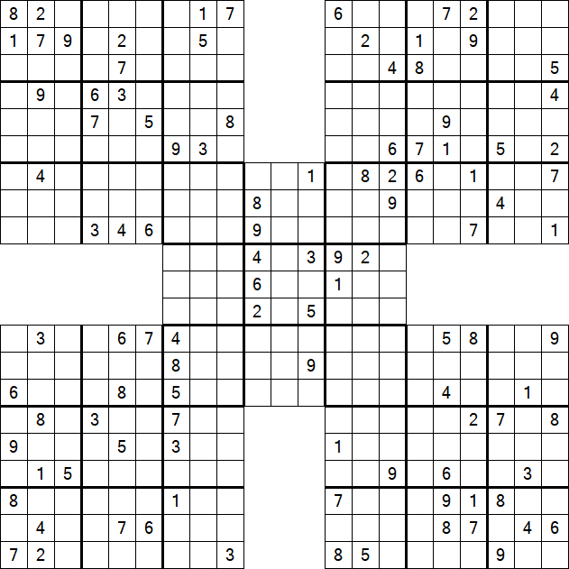 Samurai Sudoku - Hard