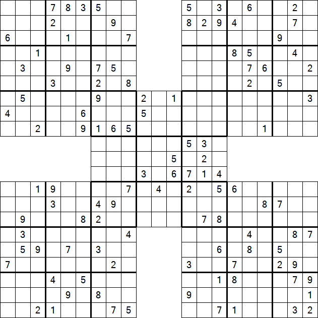 Samurai Sudoku - Hard