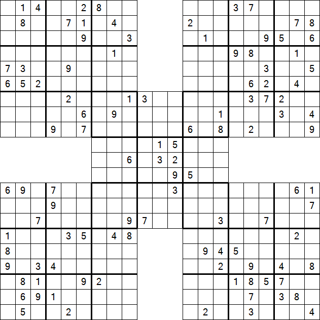 Samurai Sudoku - Hard