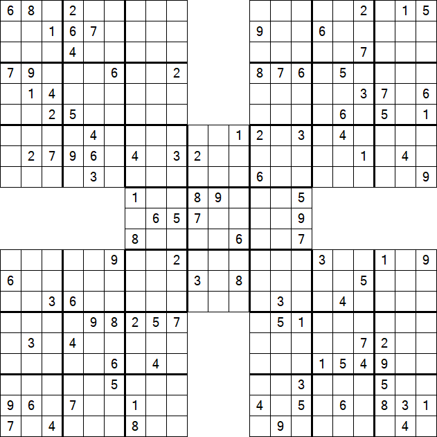 Samurai Sudoku - Hard
