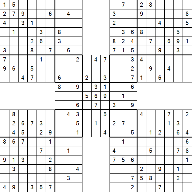 Samurai Sudoku - Mittel