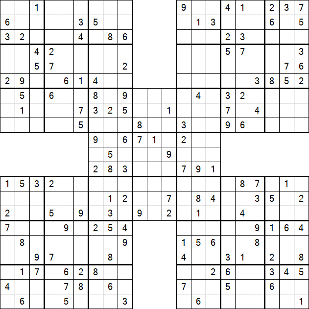 Samurai Sudoku - Mittel
