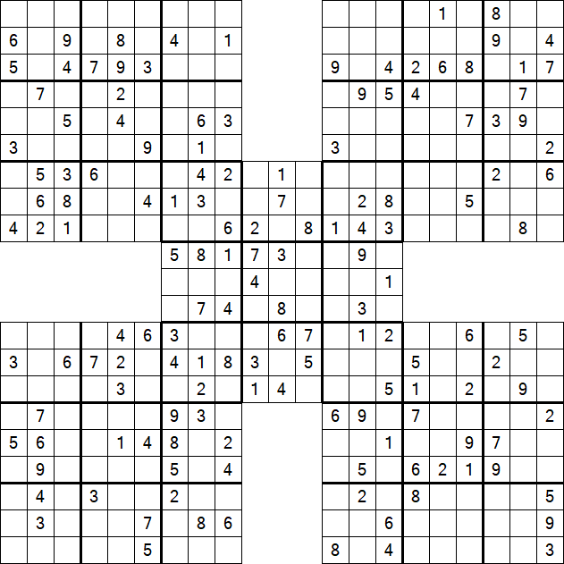 Samurai Sudoku - Mittel