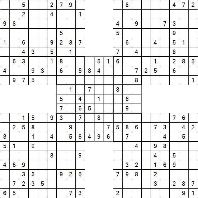 Samurai Sudoku - Mittel