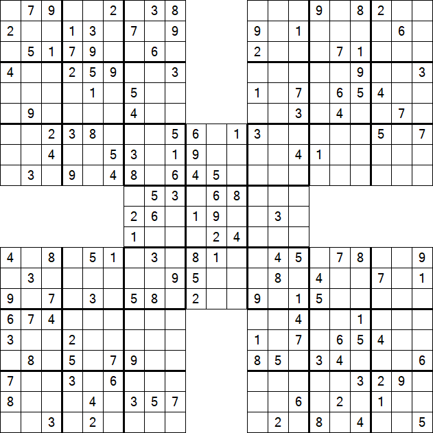 Samurai Sudoku - Mittel